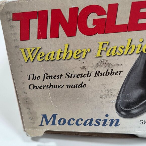 Tingley 1900 Weather Moccasin Rubber Overshoes Mens Black Waterproof size S main image 8